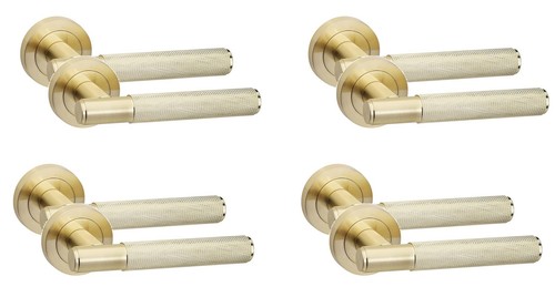 Pairs door handles knurled - pairs,