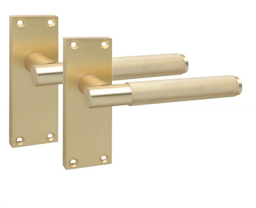 Bar knurled door handle - knurled,