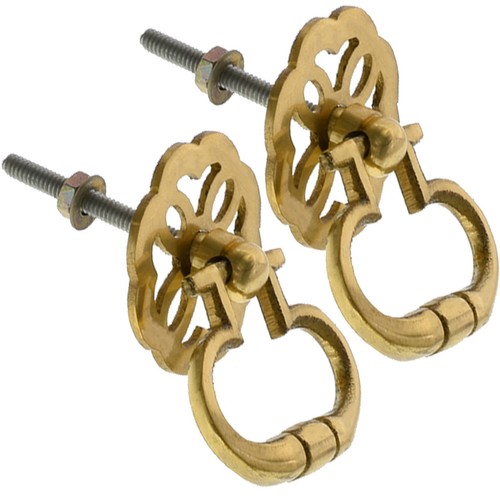 Pair solid brass - cabinet, pull