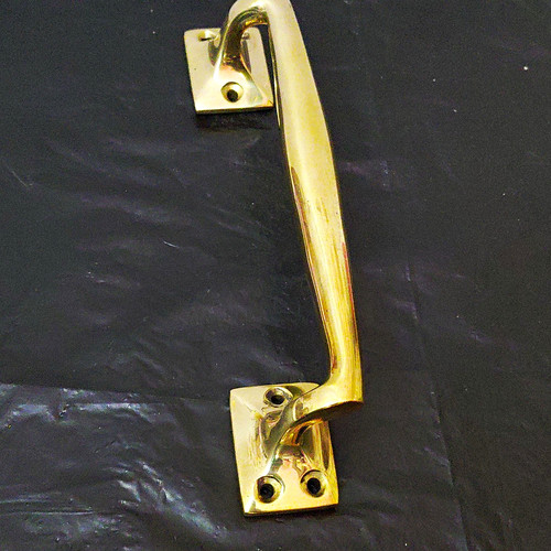 Vintage brass metal pull door - vintage,