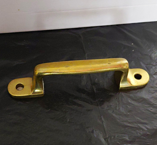 Traditional brass pull handle - traditional,