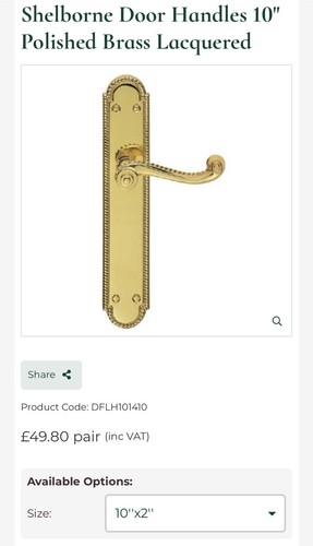 Shelborne door handles - shelborne,