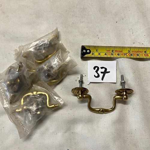 Polished brass bail pull - polished,