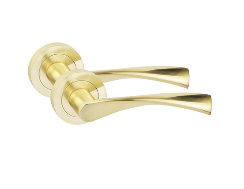 Pair door handles round - 1,