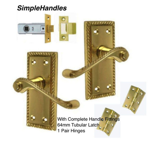 Set door handles - door, georgian