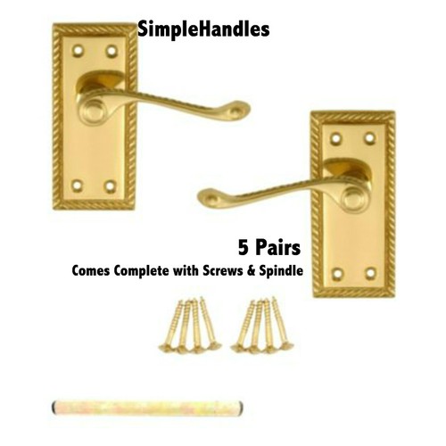 Pairs door handles georgian - 5,