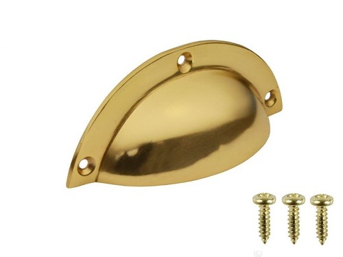 80mm solid polished brass - solid, cup