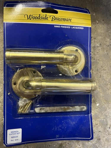 Brass lever door handle - door, pair
