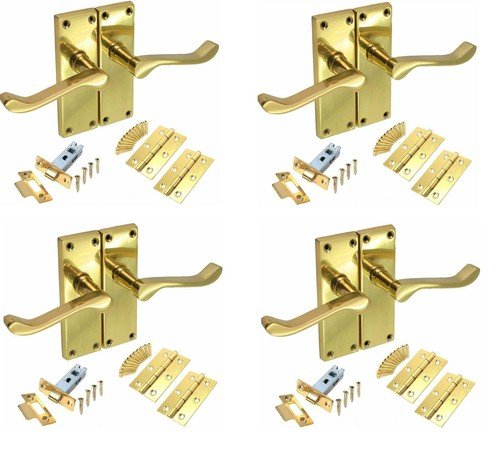Brass internal door handles - door,