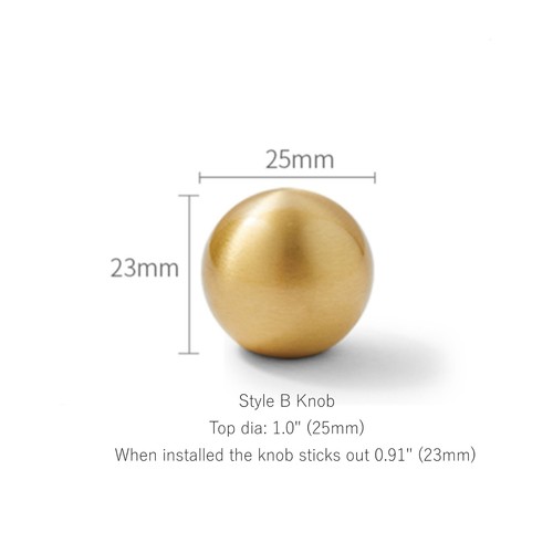 Solid brass cabinet pull - solid,
