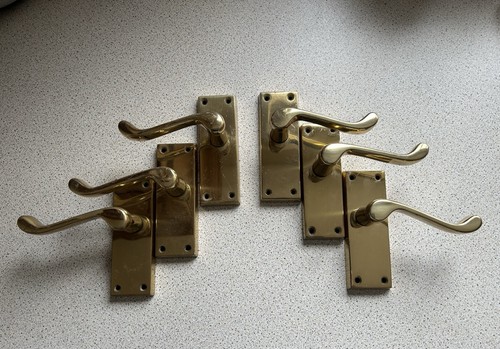Pairs brass door - of,