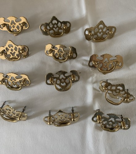 Brass chippendale bail - 12, pull