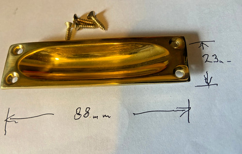 Polished brass flush - polished, recessed