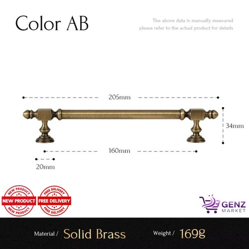 Brass cabinet handles - cabinet, antique