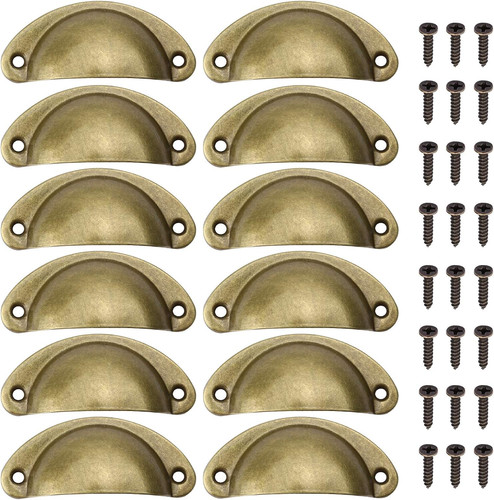 Pcs antique brass cup - 12,