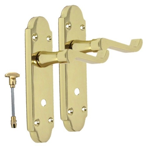 Door handle modern scroll - door,